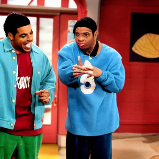 Image similar to a tv still of Drake starring in Kenan & Kel (1999)