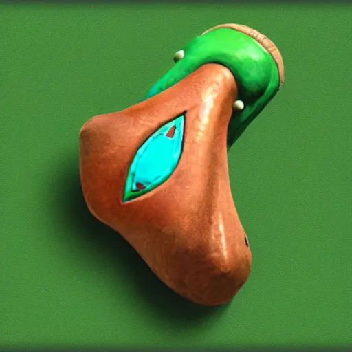 Image similar to a photograph of the ocarina from the legend of zelda series