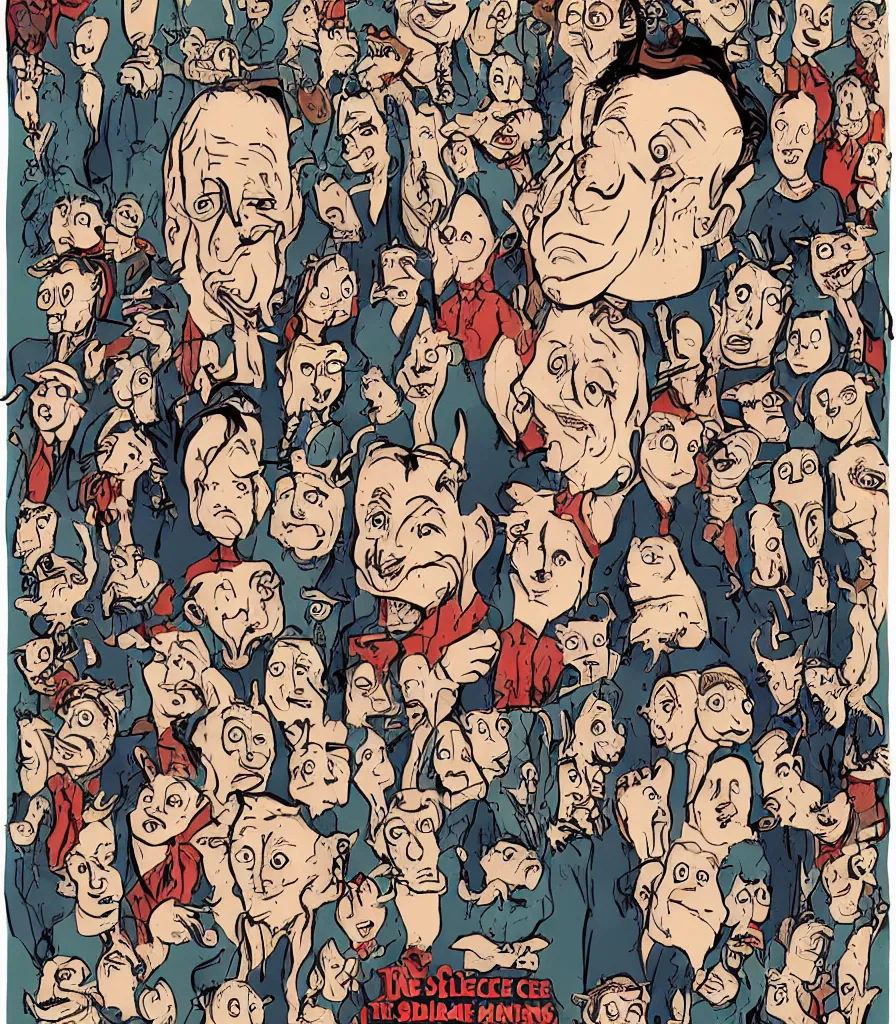 Image similar to the actual silence of the lambs movie poster drawn in the cartoon style of Dr. Seuss