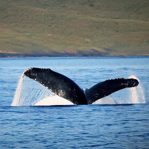 Image similar to whales are speaking on the phones and discussing about breakfast,