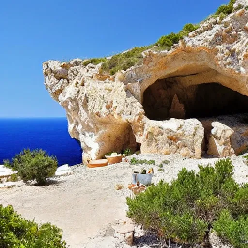 Image similar to greek island cave airbnb most popular