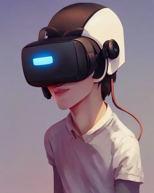 Prompt: a mouse wearing a VR headset on his head. By Makoto Shinkai, Stanley Artgerm Lau, WLOP, Rossdraws, James Jean, Andrei Riabovitchev, Marc Simonetti, krenz cushart, Sakimichan, trending on ArtStation, digital art.