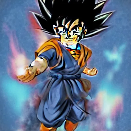 Prompt: son goku from dragon ball z,