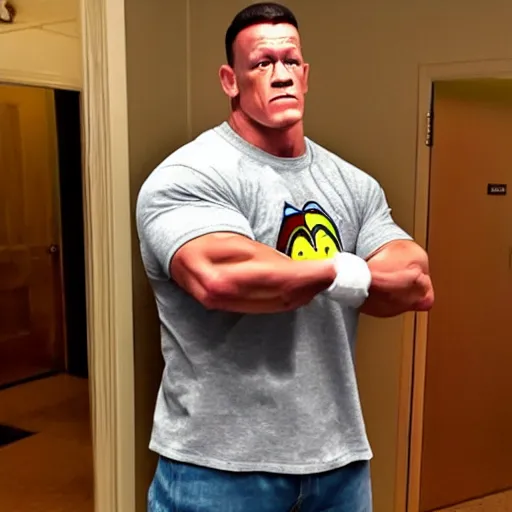 Prompt: chonky john cena. Chonk cena. Chonk. Chonkers. John cena.