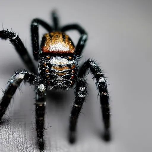 Image similar to a spider wearing combat boots