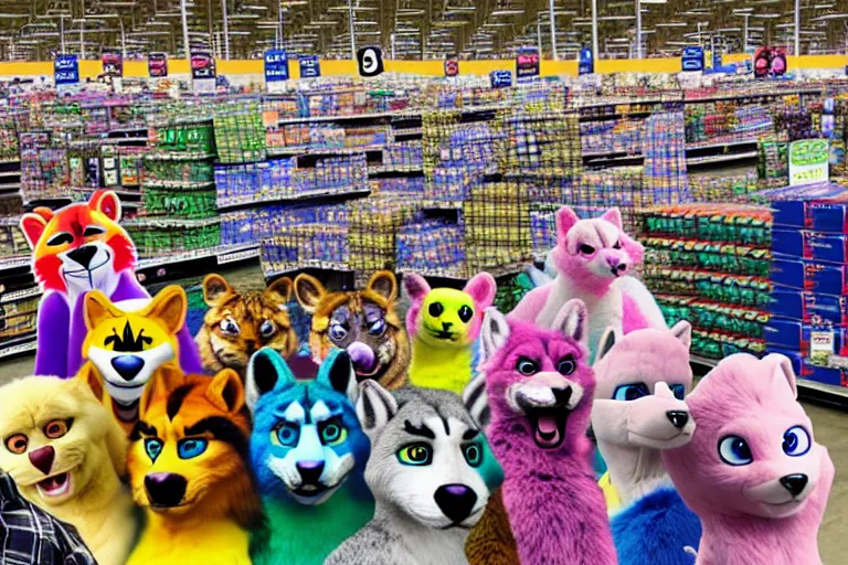 Image similar to photo of fursonas for sale at walmart on black friday