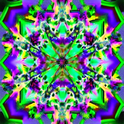 Image similar to psychedelic kaleidoscopic vapowave