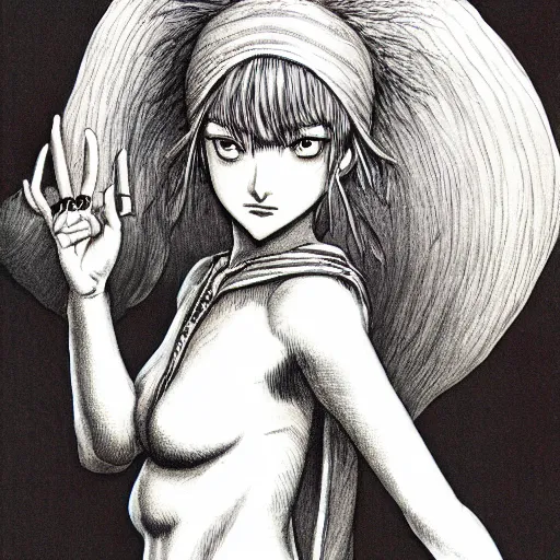 Image similar to young female by kentaro miura