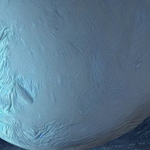 Prompt: Alien life form found on Enceladus, digital art