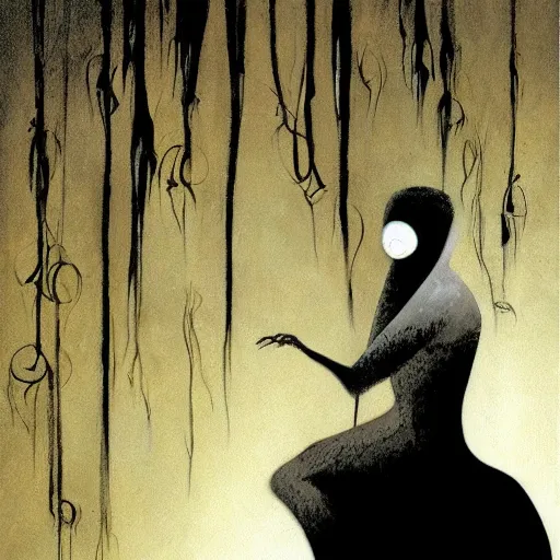 Image similar to no fears, okay one fear, by Dave McKean