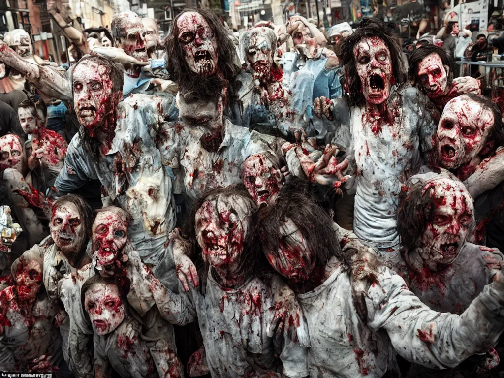 Image similar to people like zombies because of drugs in philadelphia, ultra - high resolution images, with incredibly fine detail, shot by the world's most famous photographers