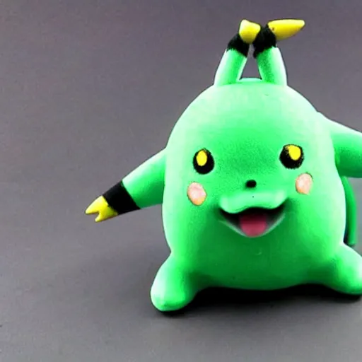 Prompt: a slime Pikachu