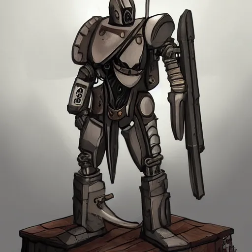 warforged artificier dnd 5e concept art art station | Stable Diffusion ...