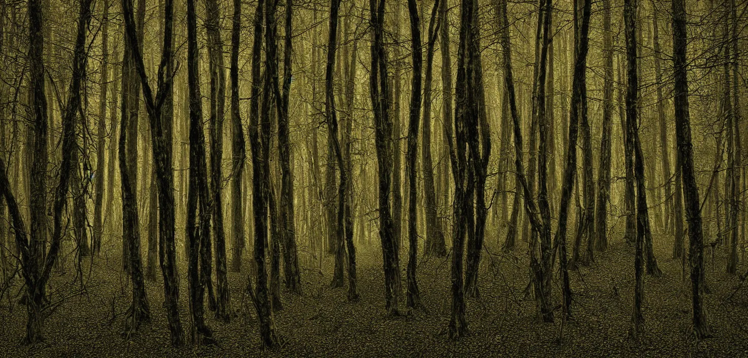 Prompt: dark forest by caldwell clyde