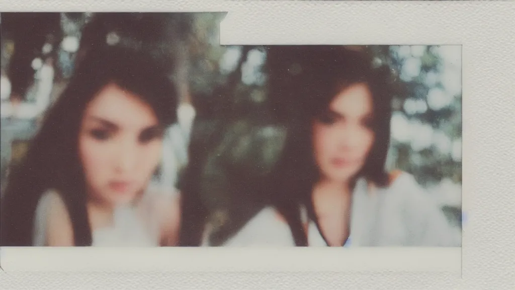 Prompt: instax photo of a beautiful girl