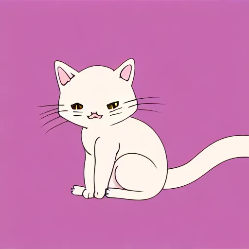 Prompt: a cute kitten with a pastel aesthetic, studio ghibli, character design, fantasy, 8 k resolution