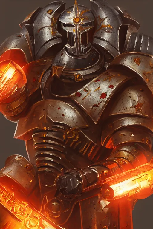 Image similar to armor portrait heros warhammer 4 0 k horus heresy fanart - the primarchs emperor by johannes helgeson animated with vfx concept artist & illustrator global illumination ray tracing hdr fanart arstation zbrush central hardmesh 8 k octane renderer comics stylized