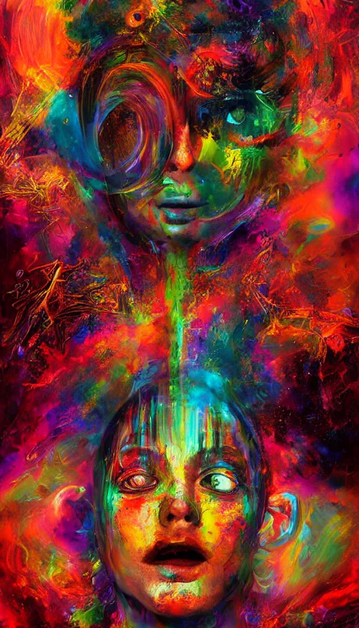 Image similar to psytrance artwork, by sam spratt