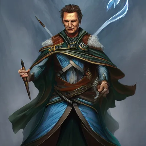 Liam Neeson Magehunter Oracle casting Dispel Magic | Stable Diffusion ...