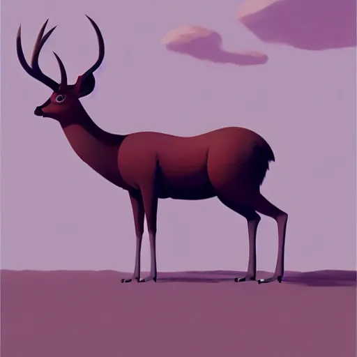 Prompt: goro fujita ilustration a majestic big and powerful deer by goro fujita, painting by goro fujita, sharp focus, highly detailed, artstation