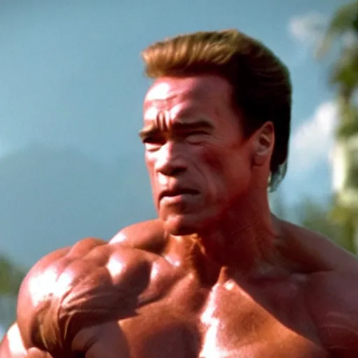 Image similar to Arnold Schwarzenegger as Homelander on The Boys