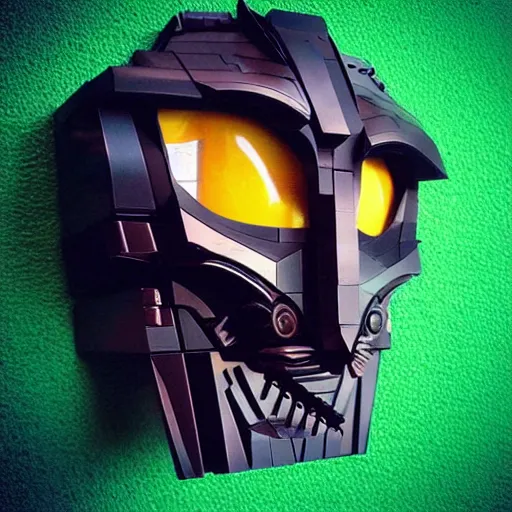 Image similar to “bionicle raven mask. LEGO box”