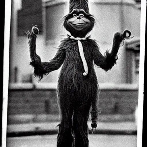 Prompt: photograph of the grinch as a member of the irish republican army