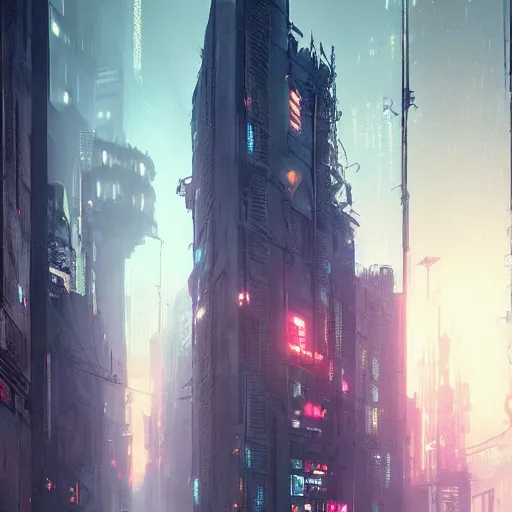 Image similar to victorian cyberpunk city, Trending on artstation, by greg rutkowski