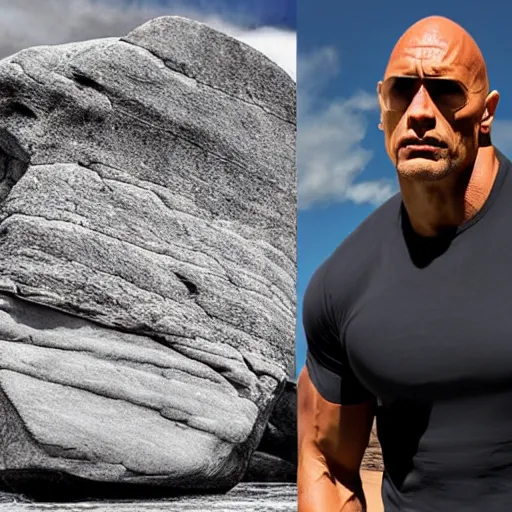 Prompt: the rock