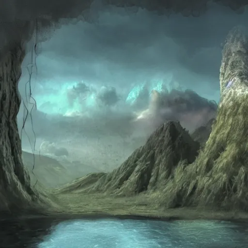 Prompt: a matte painting of nothing