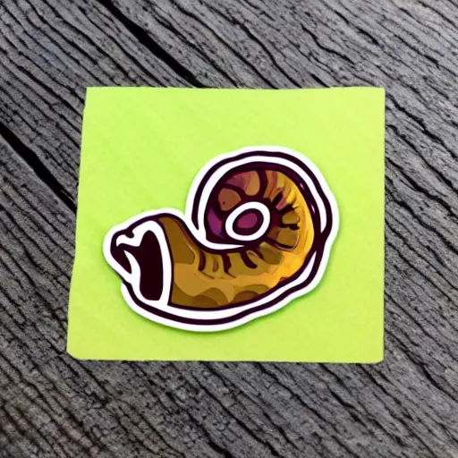 Image similar to cute snail sticker