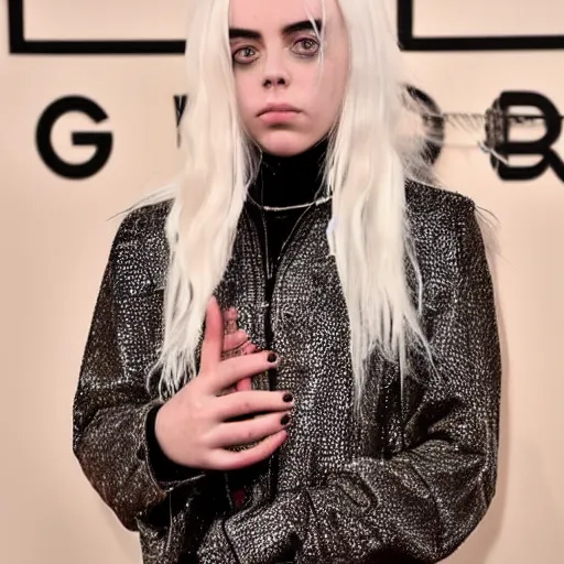 Image similar to billie eilish with huge nose transplantation