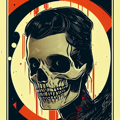 Image similar to portrait skull girl by petros afshar, tom whalen, laurie greasley, jc leyendecker and singer sargent