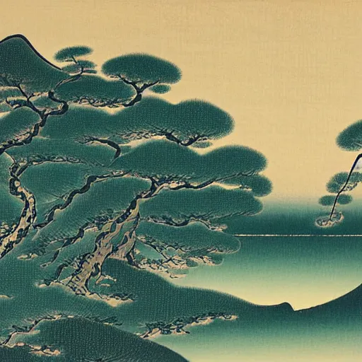 Prompt: a landscape by katayama bokuyo.