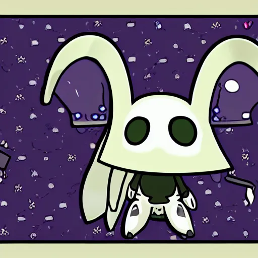 Image similar to Hollow Knight as a Paper Mario character