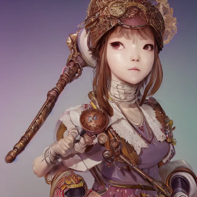 Image similar to studio portrait of neutral good colorful female cleric bard healer as absurdly beautiful, elegant, young sensual anime girl, ultrafine hyperrealistic detailed face illustration by kim jung gi, irakli nadar, intricate linework, sharp focus, bright colors, matte, octopath traveler, final fantasy, unreal engine highly rendered, global illumination, radiant light, intricate environment