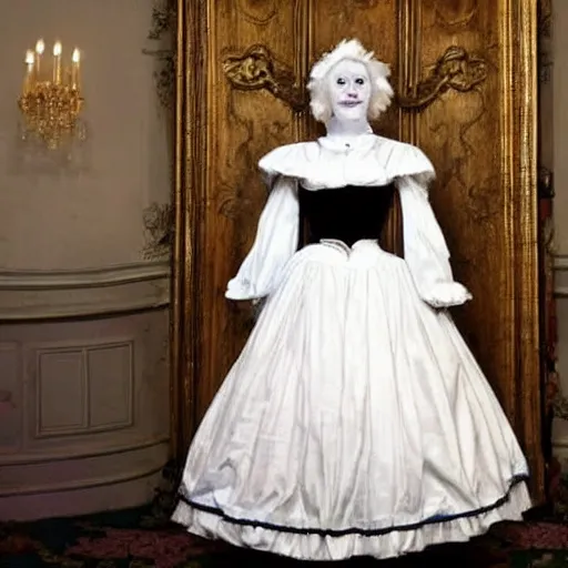 Image similar to a maid costume worn by boris johnson