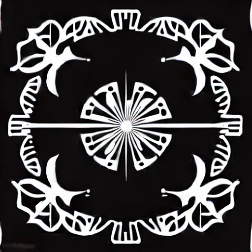 Image similar to vector art for cnc plasma, laser, unique modern summer design