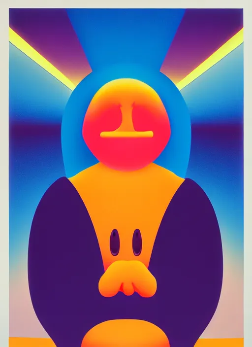 Image similar to sad face by shusei nagaoka, kaws, david rudnick, pastell colours, airbrush on canvas, cell shaded, 8 k