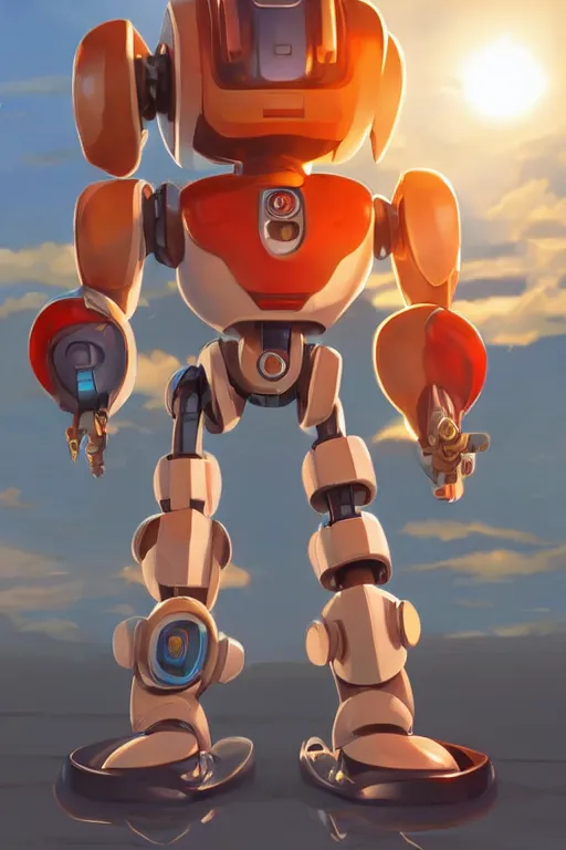 Image similar to metabots medabots medarotto medarot robot minimalist comics, behance hd by jesper ejsing, by rhads, makoto shinkai and lois van baarle, ilya kuvshinov, rossdraws global illumination ray tracing hdr radiating a glowing aura