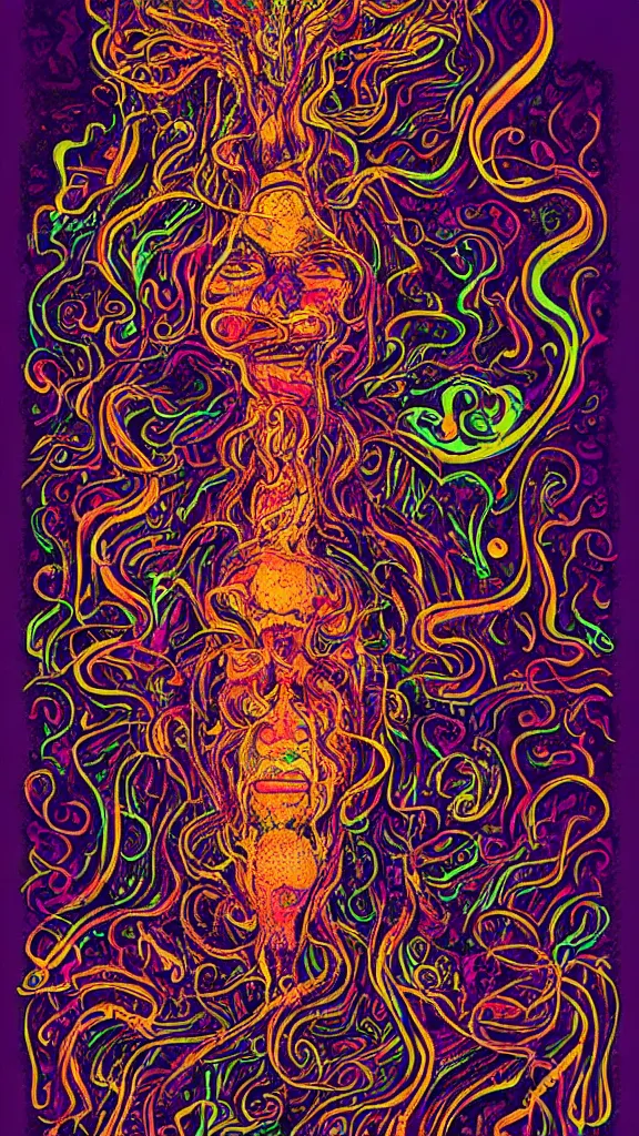 Image similar to the ayahuasca spirit, by pascal blanche