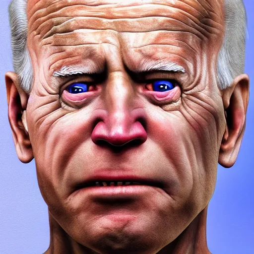 Image similar to hyperrealistic mixed media high resolution painting of Joe Biden Gollum from Lord of the Rings, stunning 3d render inspired art by Jamie Salmon and István Sándorfi and Unreal Engine and Greg Rutkowski, perfect facial symmetry, realistic flesh, dim volumetric lighting, 8k octane beautifully detailed render, full body shot, post-processing, extremely hyper-detailed, intricate, epic composition, highly detailed attributes, highly detailed atmosphere, cinematic lighting, masterpiece, trending on artstation, very very detailed, masterpiece, stunning, flawless completion, lifelike texture, perfection,