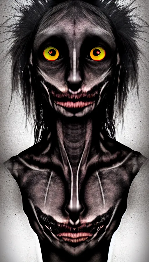 Image similar to epic professional digital art of a human - crow hybrid creature, portrait, human eyes, humanoid crow head, human skin, dark skin, humanoid figure