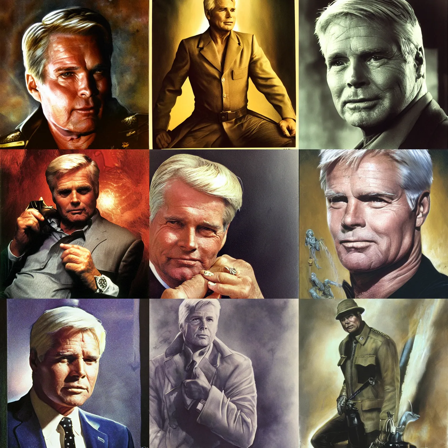Prompt: George Peppard as Hannibal Smith by Brian Froud