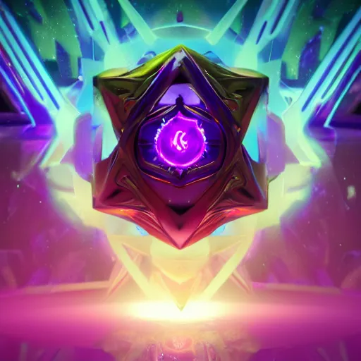 Prompt: purple powerful magic mana symbol, crystal and cybernetic structure, epic legends game icon, stylized digital illustration, radiating, a glowing aura, global illumination, ray tracing, hdr, unreal engine, octane render, trending on arstation, by ian pesty and katarzyna bek - chmiel
