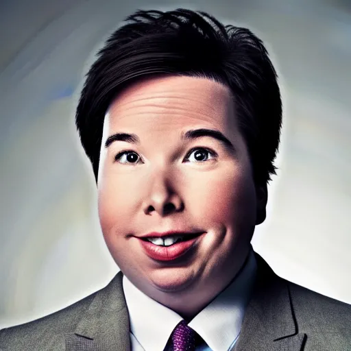 Image similar to Michael mcintyre as a black girl