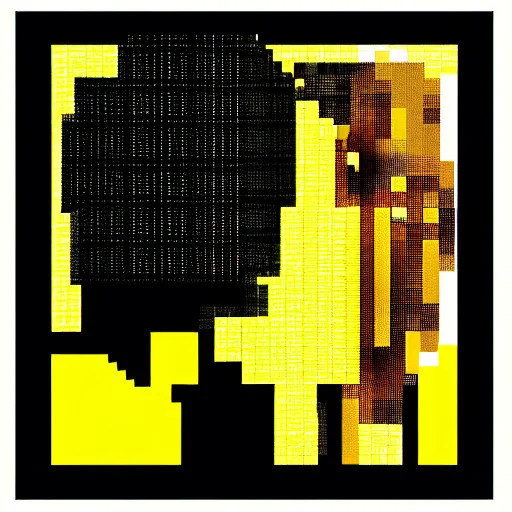 Prompt: pixel art of random access memories album cover