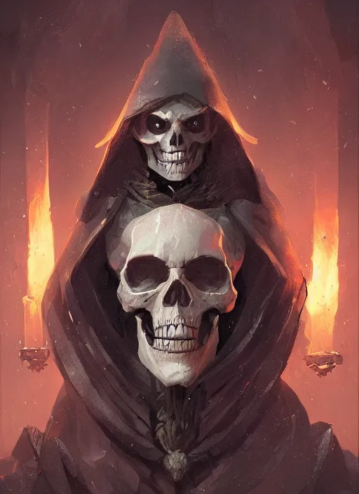 Prompt: Portrait of a wizard skeleton by greg rutkowski