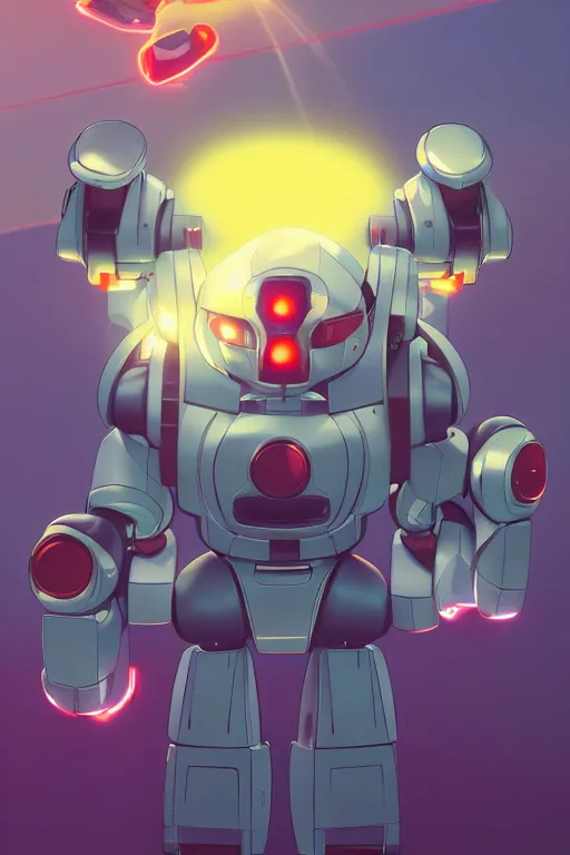 Image similar to metabots medabots medarotto medarot robot minimalist comics, behance hd by jesper ejsing, by rhads, makoto shinkai and lois van baarle, ilya kuvshinov, rossdraws global illumination ray tracing hdr radiating a glowing aura