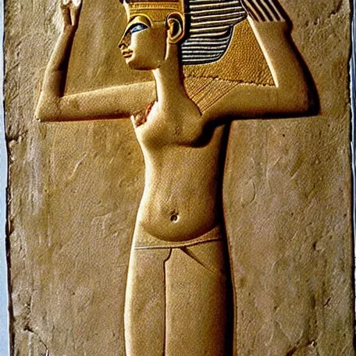 Prompt: ancient egyptian pharaonic art of a woman